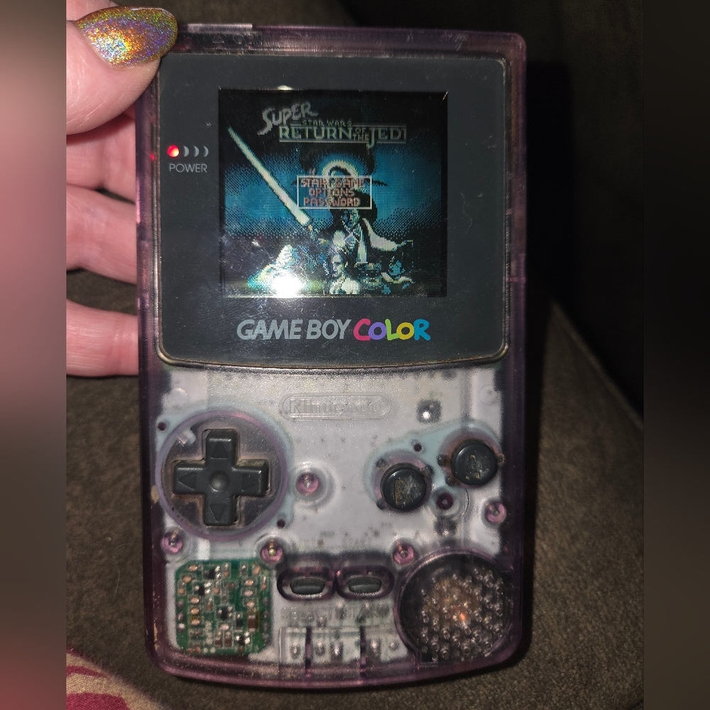 Gameboy Color Clear With Game